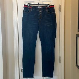Cabi button fly skinny jeans 14